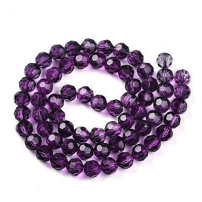 Baking Paint Transparent Glass Beads X1-DGLA-A035-T8mm-A09-1
