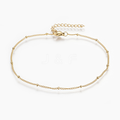 304 Stainless Steel Anklets AJEW-H013-03G-1