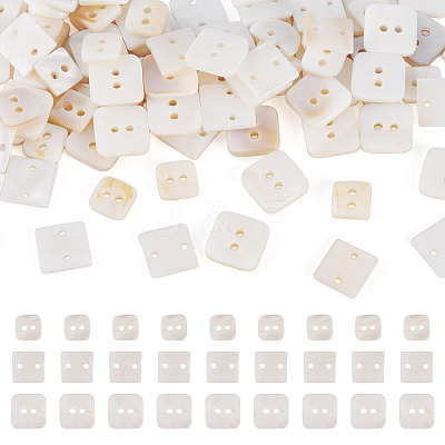 90Pcs 3 Styles Freshwater Shell Buttons BUTT-TA0001-41-1