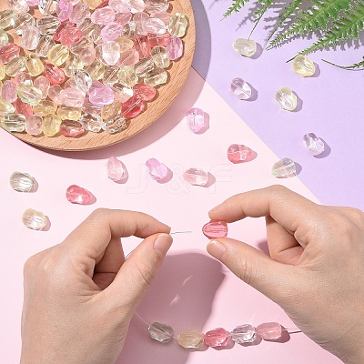 50Pcs Transparent Glass Beads GLAA-YW0004-83A-1