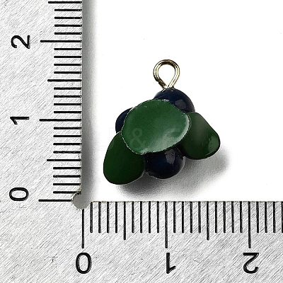 Brass Acrylic Pendants OACR-R006-01G-09-1