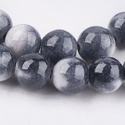 Natural White Jade Beads Strands G-H1627-8MM-2-1