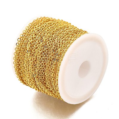 Rack Plating Brass Cable Chains CHC-M001-01G-01-1
