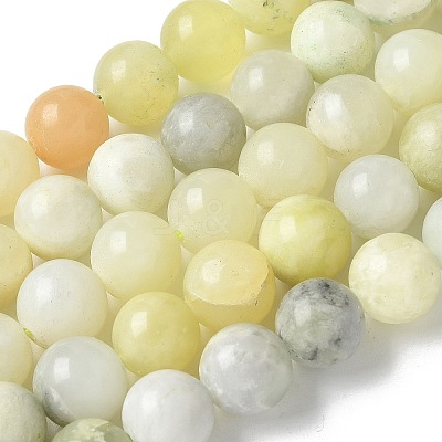 Natural New Jade Beads Strands G-F591-16-10MM-1