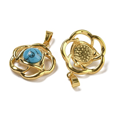 Synthetic Turquoise Pendants STAS-U024-15G-06-1