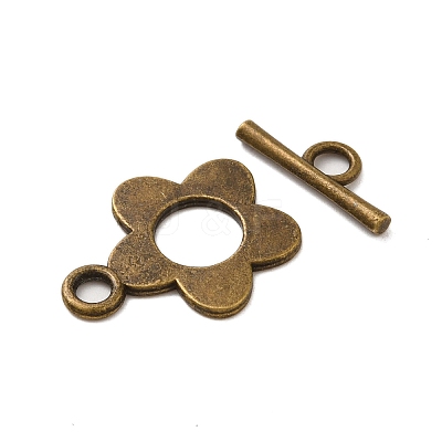 Tibetan Style Alloy Toggle Clasps FIND-Z063-46AB-1