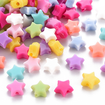 Opaque Acrylic Beads X-MACR-S373-29A-1