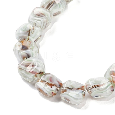 Handmade Milleflori Glass Beads Strands X-LAMP-M018-01A-03-1