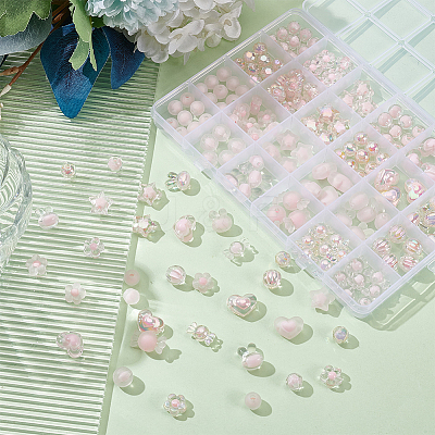 Transparent Acrylic Beads TACR-AR0001-25-1
