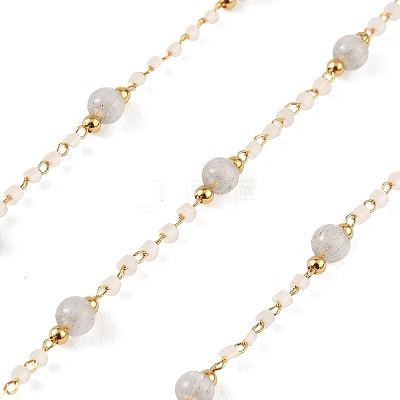 Handmade Brass Glass Beaded Chains GL-CBA1C06-01G-06-1