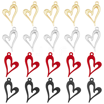 32Pcs 4 Colors Alloy Penants FIND-FH0008-23-1