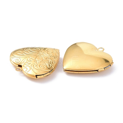 Ion Plating(IP) 304 Stainless Steel Locket Pendants X-STAS-P291-06G-1