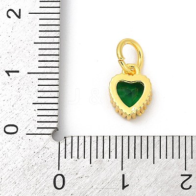 Brass Micro Pave Cubic Zirconia Pendants KK-H204-01G-06-1