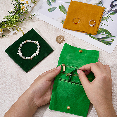 3Pcs 3 Colors Folding Velvet Jewelry Storage Bags for Earrings Rings Bracelets ABAG-CN0001-69A-1