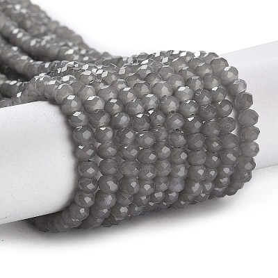 Baking Paint Imitation Jade Glass Bead Strands DGLA-A034-J4MM-A43-1