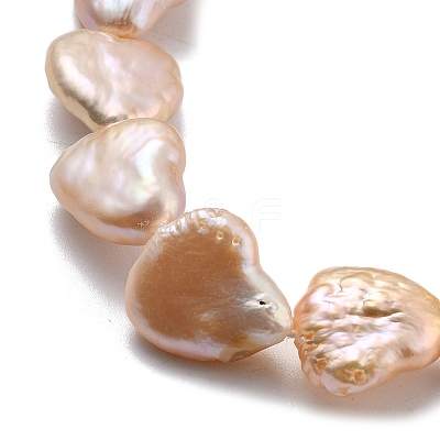 Natural Baroque Keshi Pearl Beads Strands PEAR-P064-07B-02C-1