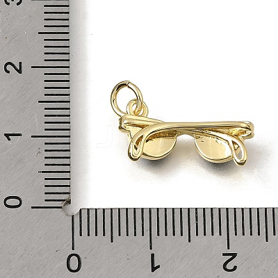 Brass Enamel Pendants KK-C262-53G-1