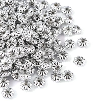 Silver Plating Acrylic Beads PL715-1