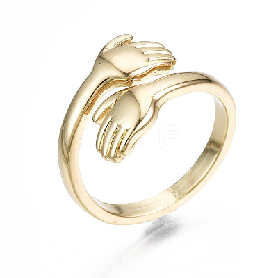 Brass Cuff Rings X-RJEW-Q161-019-NF-1