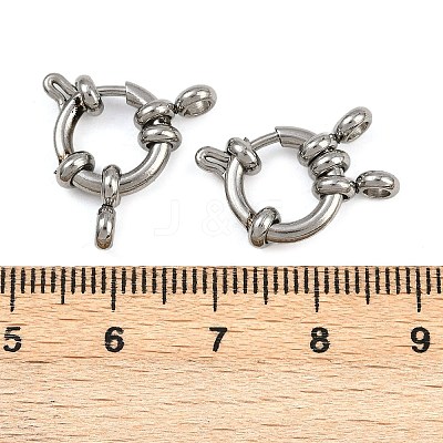 304 Stainless Steel Spring Ring Clasps STAS-B095-03P-01-1