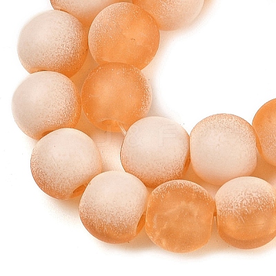 Frosted Crackle Glass Beads X1-GLAA-U001-6mm-M10-1