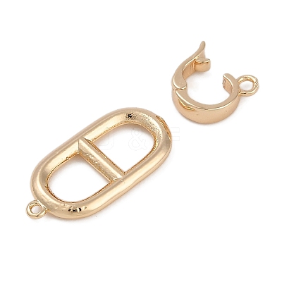 Brass Fold Over Clasps FIND-U017-16G-01-1