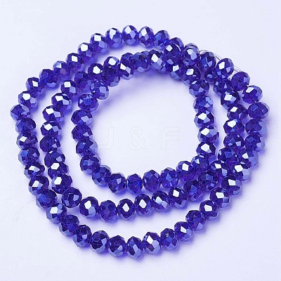 Electroplate Glass Beads Strands EGLA-A034-T4mm-A11-1
