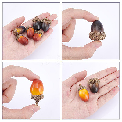 70Pcs 4 Styles Acorn Foam Artificial Fruit Model DJEW-DR0001-12-1