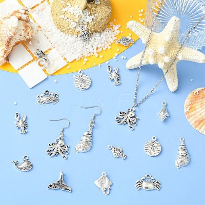15Pcs Tibetan Style Alloy Pendants FIND-CJC0017-89-1