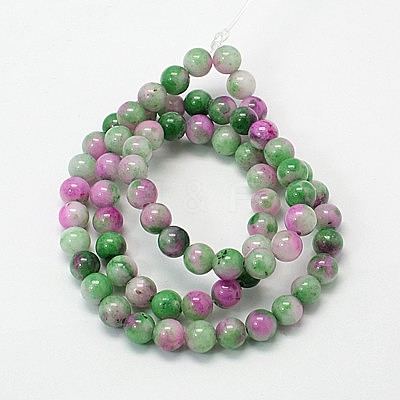 Jade Beads Strands G-D264-8mm-XH08-1