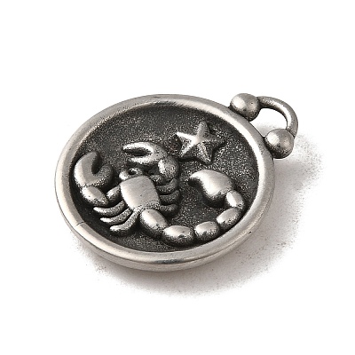 304 Stainless Steel Pendants STAS-L022-306AS-08-1