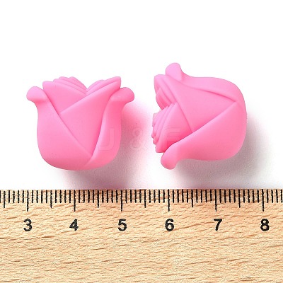 Rose Shape Silicone Beads SIL-S011-02E-1