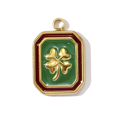 304 Stainless Steel Enamel Charms STAS-OY001-94G-1
