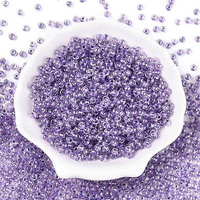 6/0 Transparent Inside Colours Glass Seed Round Beads X1-SEED-N006-004G-1