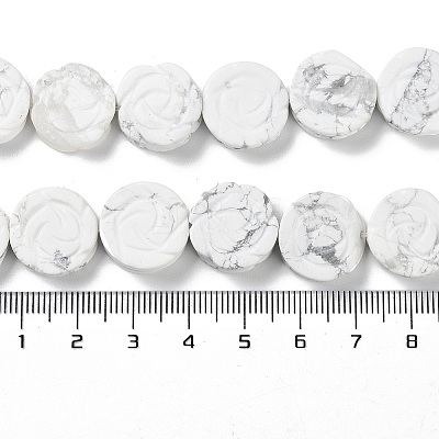 Natural Howlite Beads Strands G-B065-B15-1