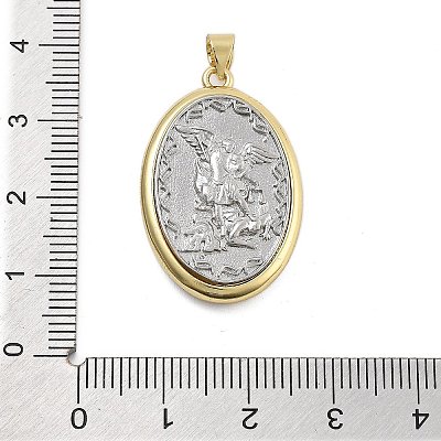 Long-Lasting Plated Brass Pendants KK-Q006-42G-02-1