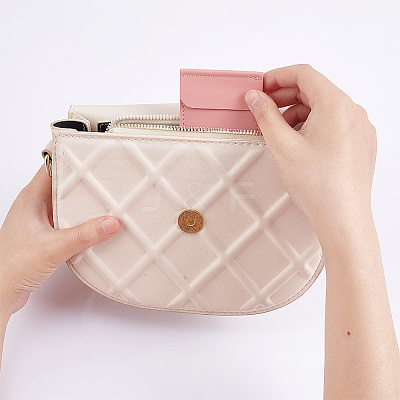 Rectangle PU Leather Ring Bags ABAG-WH0047-01B-1