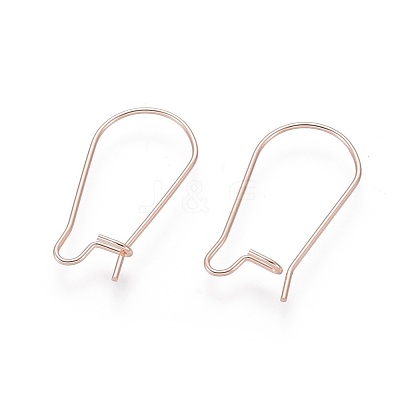 304 Stainless Steel Hoop Earring Findings STAS-P223-01RG-02-1