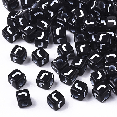 Opaque Acrylic Beads SACR-N002-01J-1