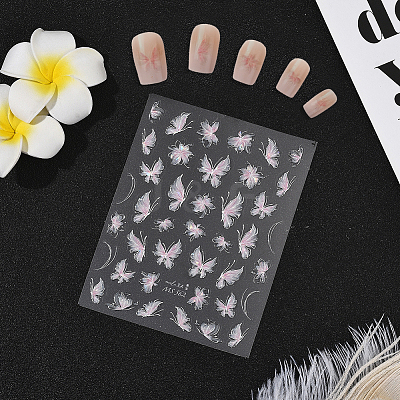 Butterfly Pattern PET Nail Art Stickers MRMJ-WH20017-011C-1