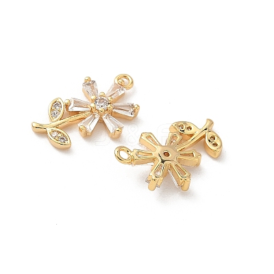 Brass Micro Pave Cubic Zirconia Pendants X1-KK-C099-02G-03-1