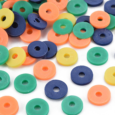 4 Colors Handmade Polymer Clay Beads CLAY-N011-032-28-1