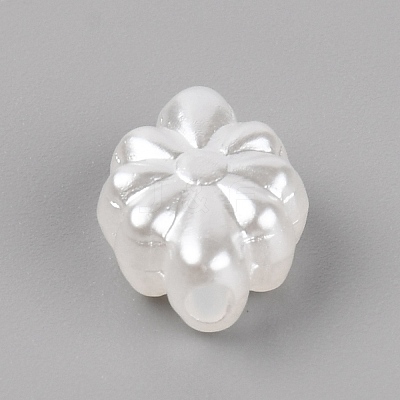 Opaque Acrylic Beads LS-OACR-WH0026-01A-1