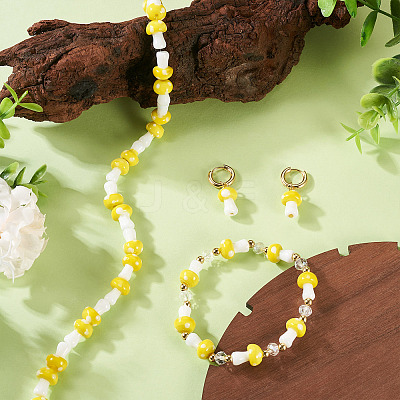 1Strand Handmade Lampwork Beads Strands LAMP-TA0001-84F-1