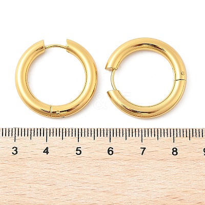 202 Stainless Steel Huggie Hoop Earrings EJEW-O087-08M-G-1