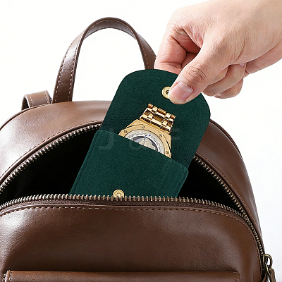 Rectangle Velvet Watch Storage Bag AJEW-CN0008-18A-1