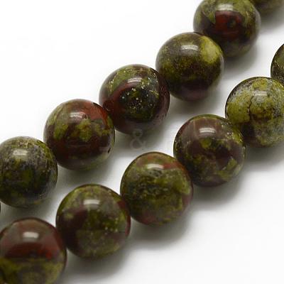 Natural Dragon Blood Beads Strands G-K194-10mm-03-1