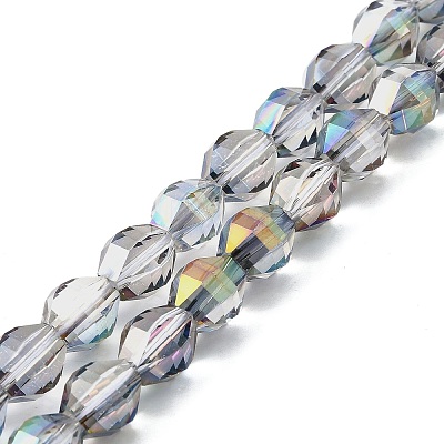 Electroplate Glass Beads Strands EGLA-L045-H-HP02-1