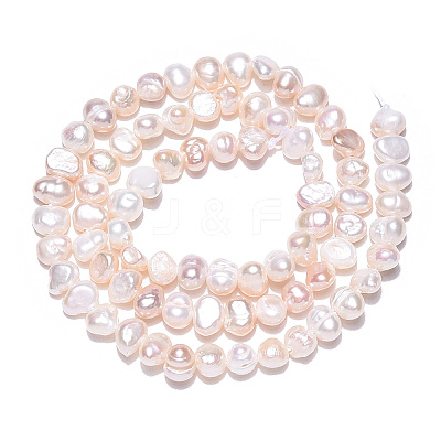Natural Cultured Freshwater Pearl Beads Strands PEAR-N014-04D-1