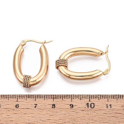 304 Stainless Steel Hoop Earrings EJEW-M221-04G-1